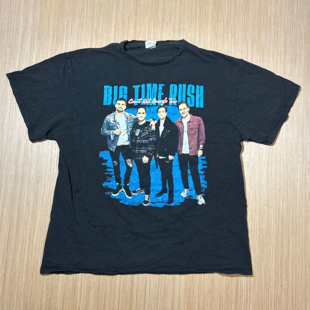 Big Time Rush Cant Get Enough Tour 2023 Graphic T-Shirt Mens XL Black Delta Tee